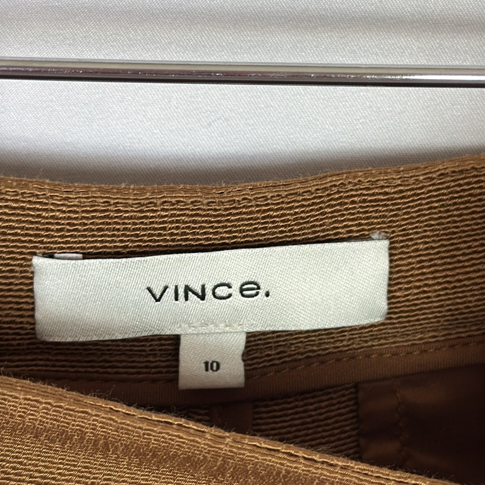 Vince‎ High Waist Tailored Shorts Size 10 In Amber Wave Women’s - Picture 10 of 13